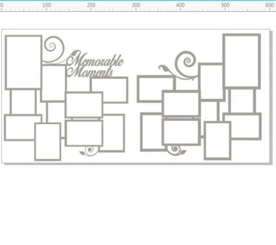 Memory Maze - Memorable moments 12x12 -2 sheet. set to suit 12 x 12 Multi Photo Frame